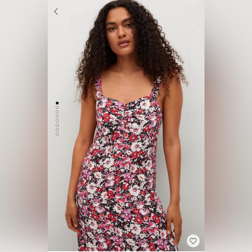 Mango Ruffle Printed Dress - Picture 1 of 4